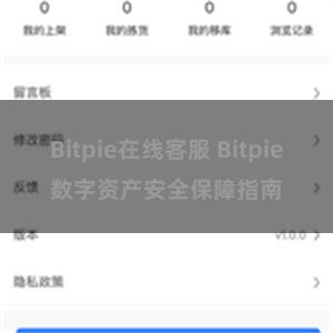 Bitpie在线客服 Bitpie数字资产安全保障指南