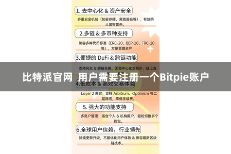 比特派官网  用户需要注册一个Bitpie账户