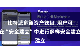 比特派多链资产钱包  用户可在“安全建立”中进行多样安全建立